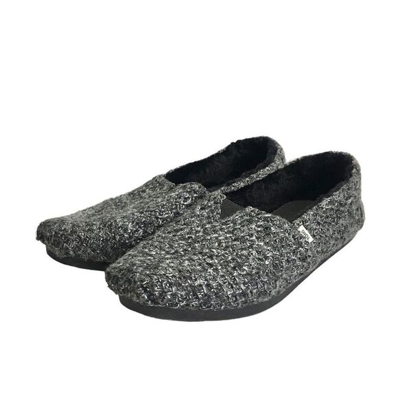 Toms Shoes - 🔃Toms Classic Black Gray Tweed Slip On Loafer Flats